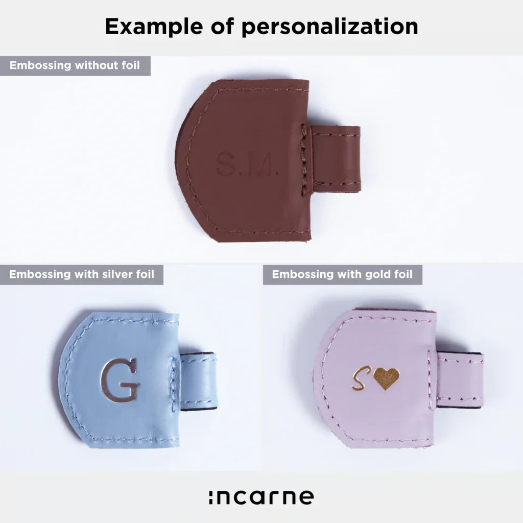 Magnetic bookmark made from classic leather - INCARNE® Global