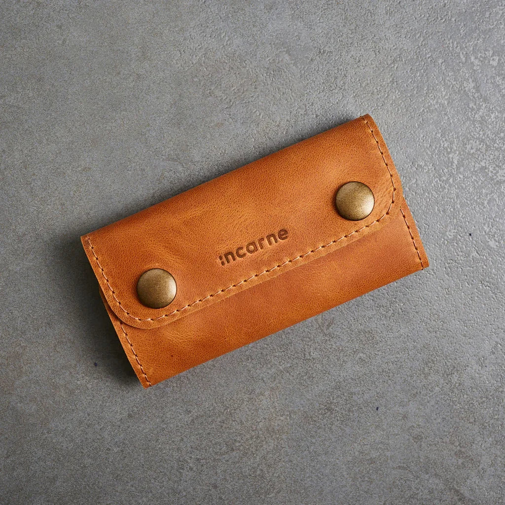 Woody Leather Key Case - INCARNE® Global