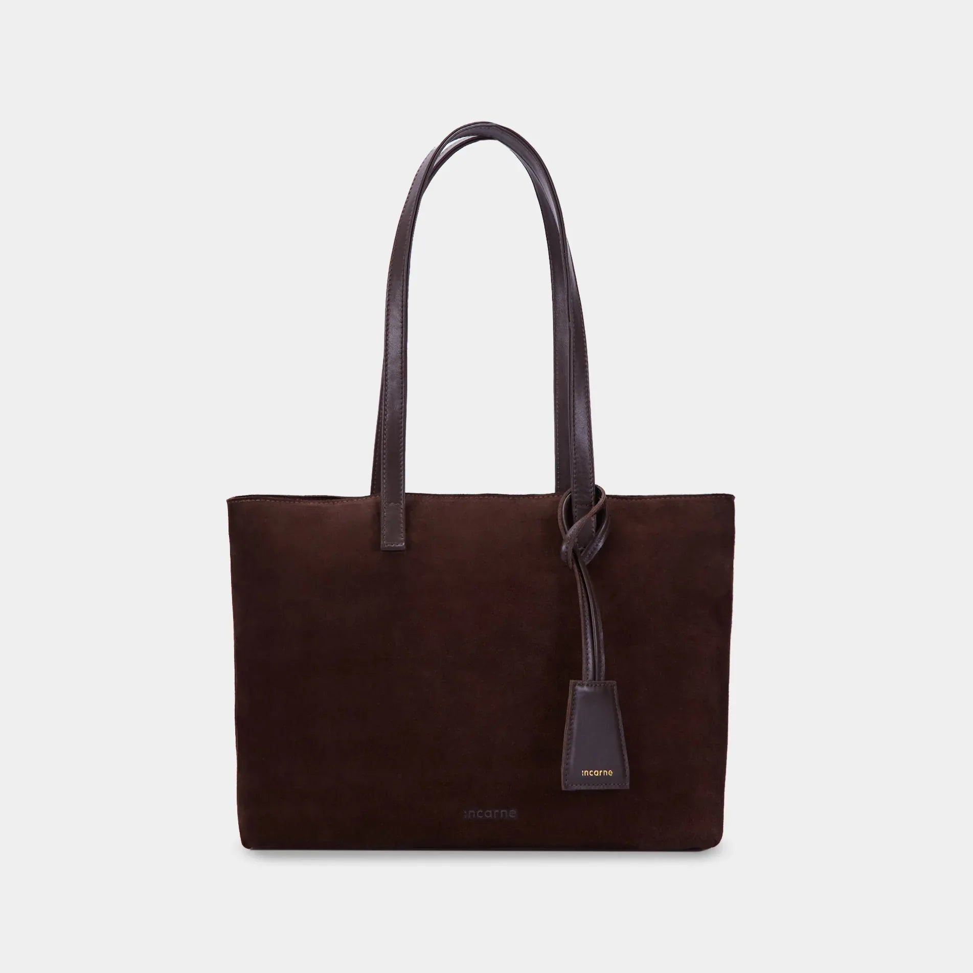 Emeli Bag, Brown (velour) - INCARNE® Global