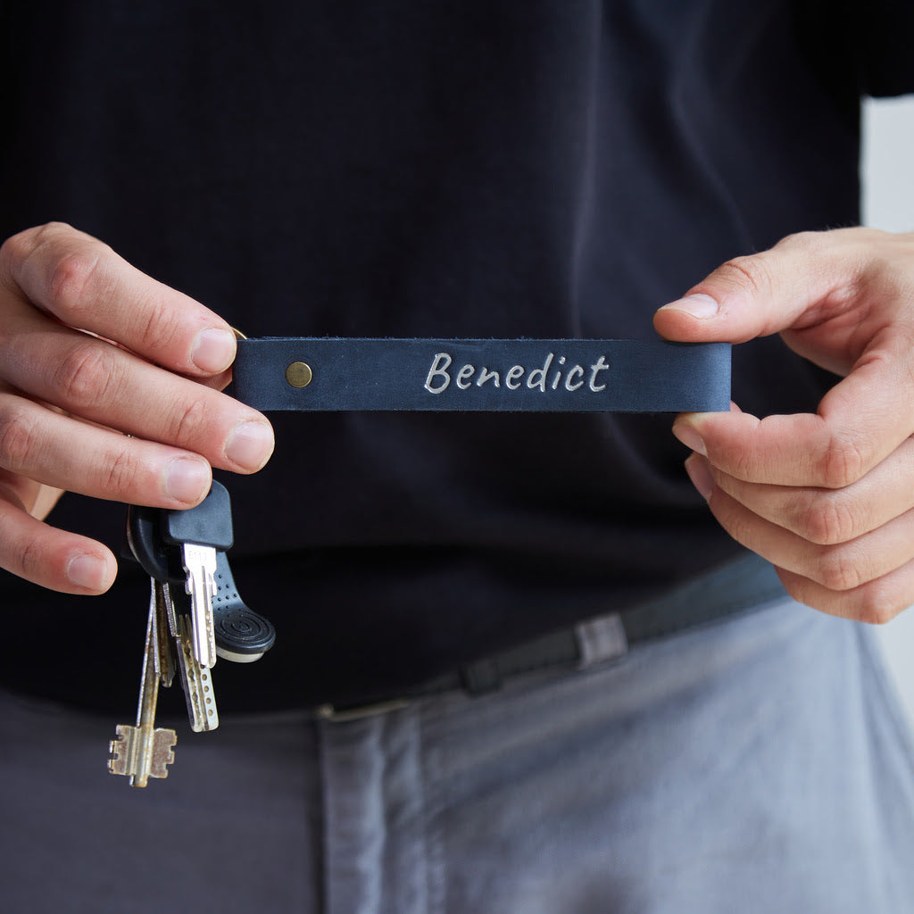 Minimalist Leather Keychain