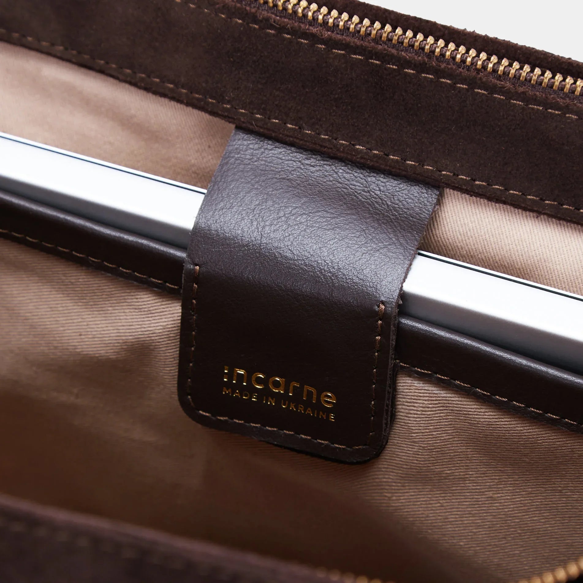 Emeli Bag, Brown (velour) - INCARNE® Global