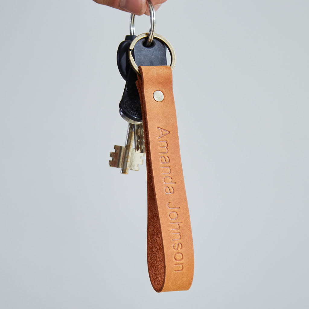 Minimalist Leather Keychain
