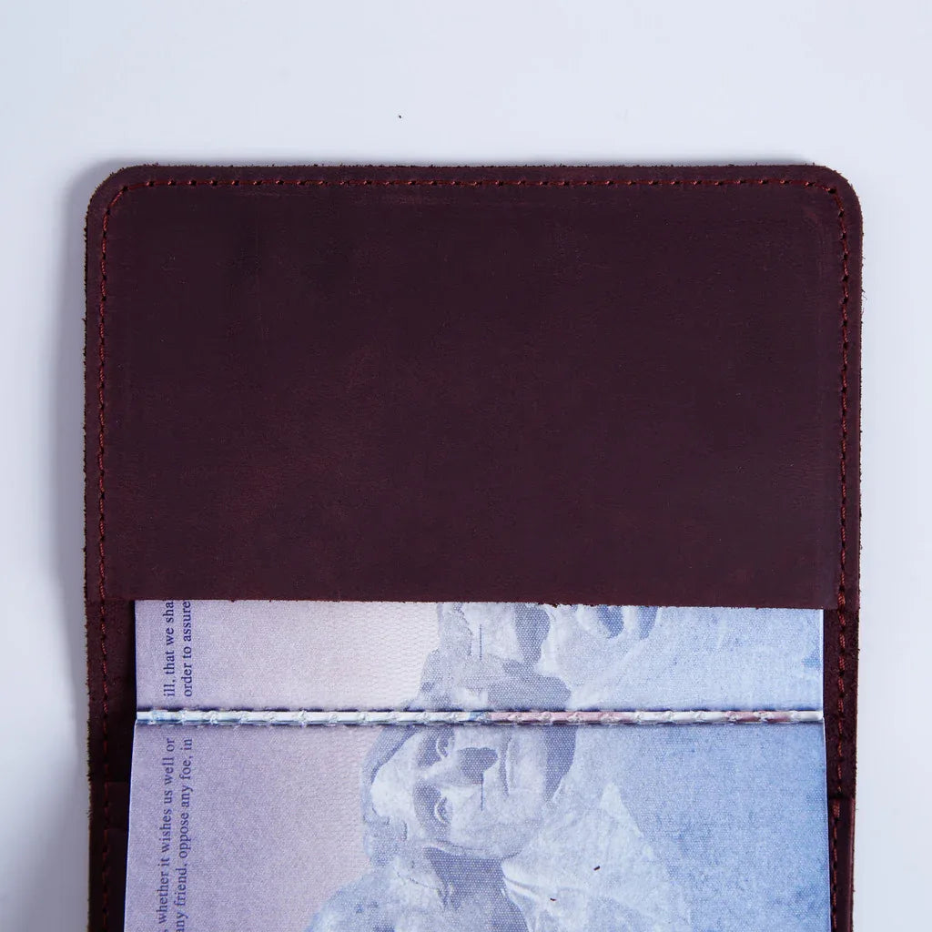 Passport Cover with Pockets Made from Vintage Leather - INCARNEĀ® Global