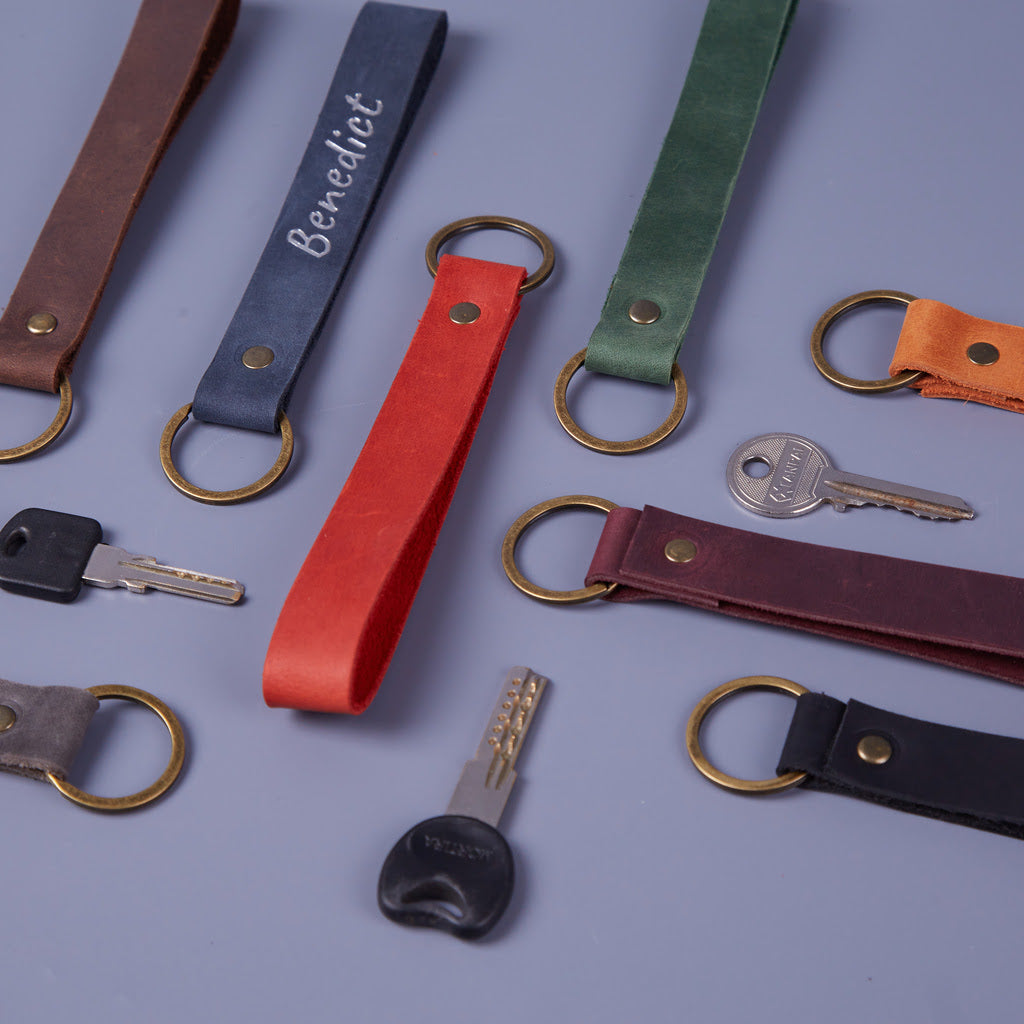 Minimalist Leather Keychain