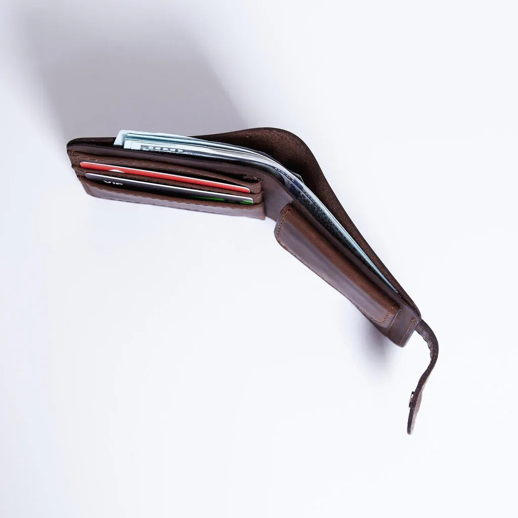 Mini Jack wallet made from vintage leather - INCARNE® Global