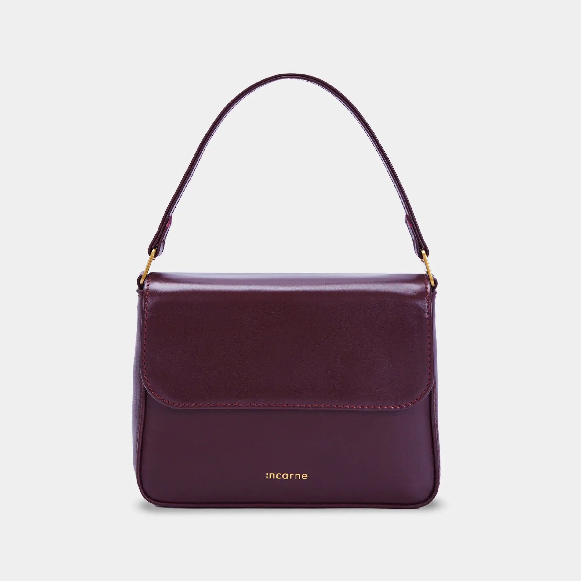 Fancy Women's Bag, Burgundy - INCARNE® Global