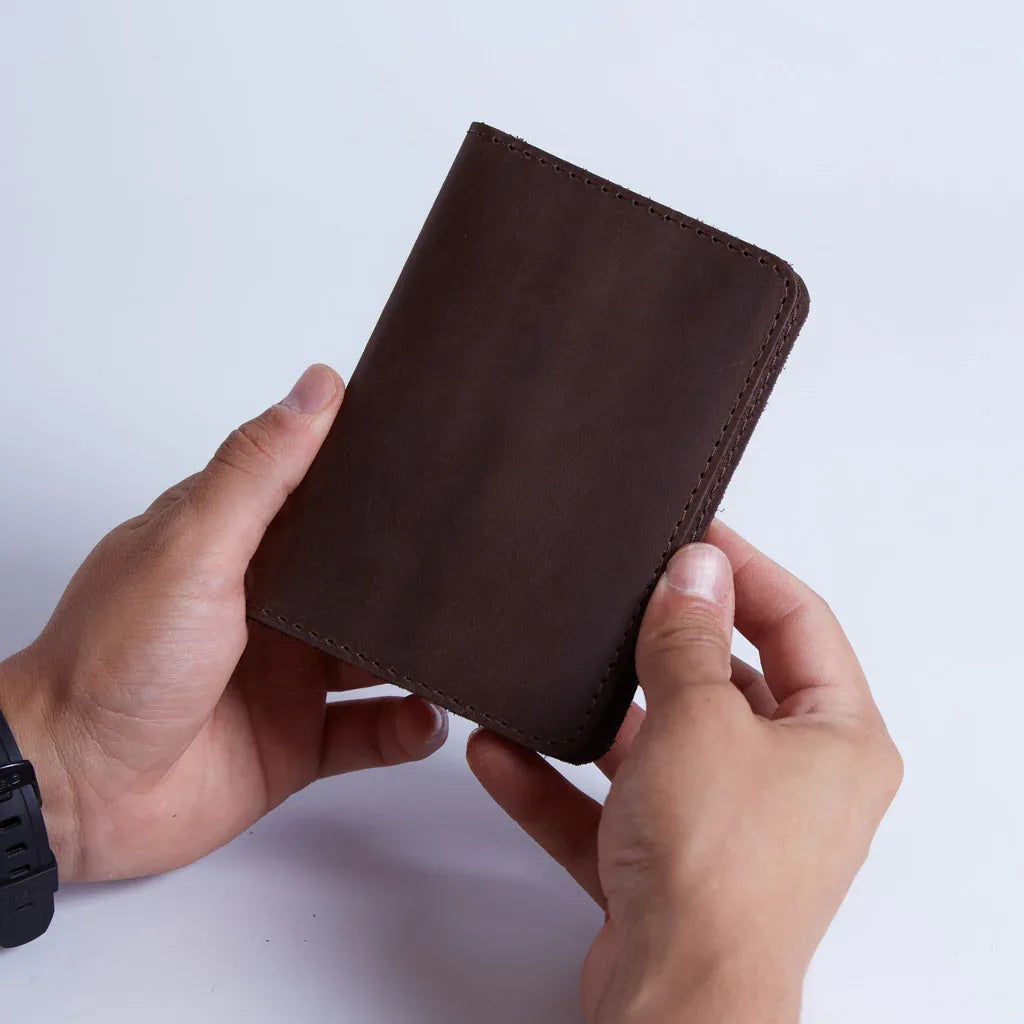 Passport Cover with Pockets Made from Vintage Leather - INCARNEĀ® Global