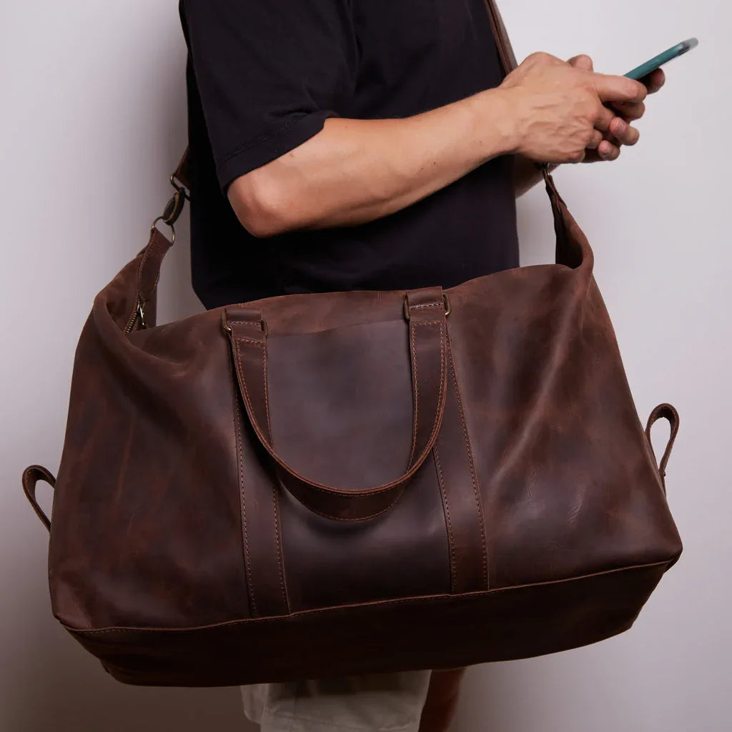 All In Leather Travel Bag - INCARNE® Global