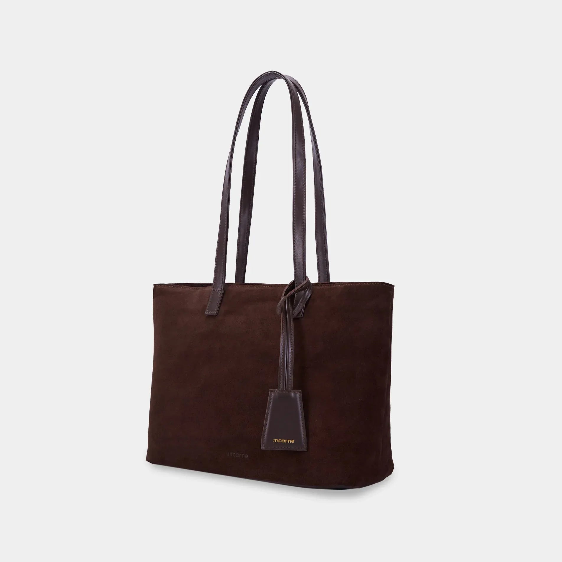 Emeli Bag, Brown (velour) - INCARNE® Global