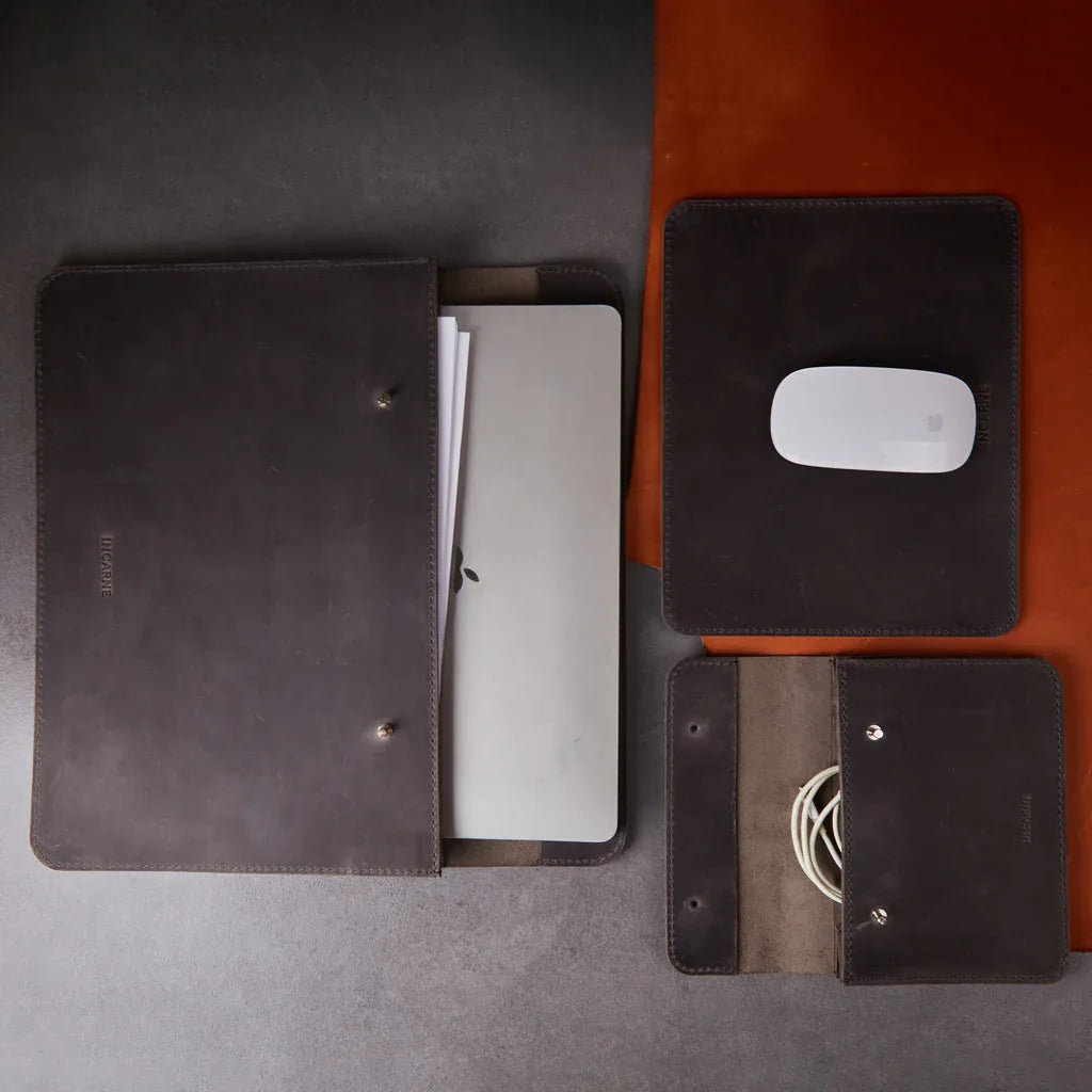 Gift set: Neat laptop case + Keep cable organizer + Word mousepad - INCARNE® Global