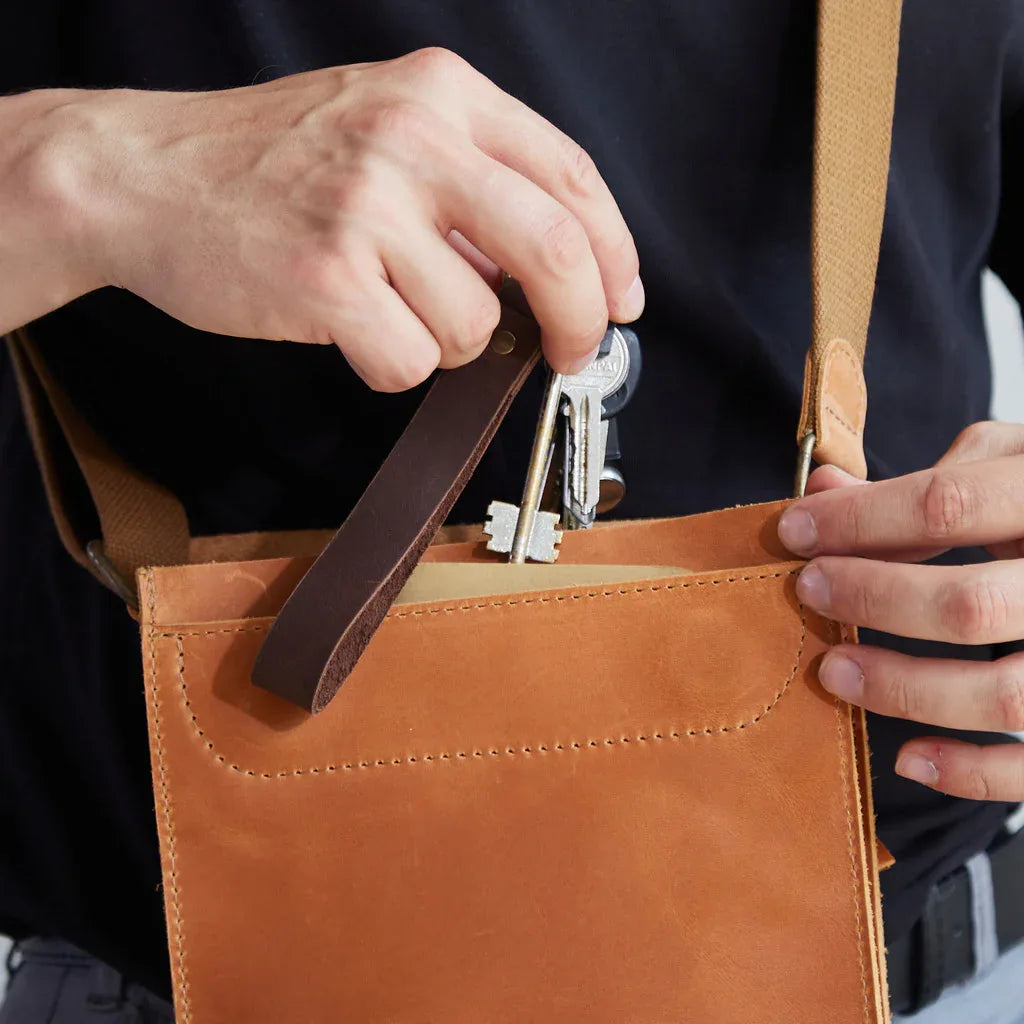 Minimalist Leather Keychain - INCARNE® Global