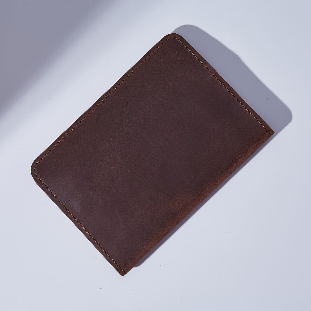 Leather cover for a veterinary passport Paw
