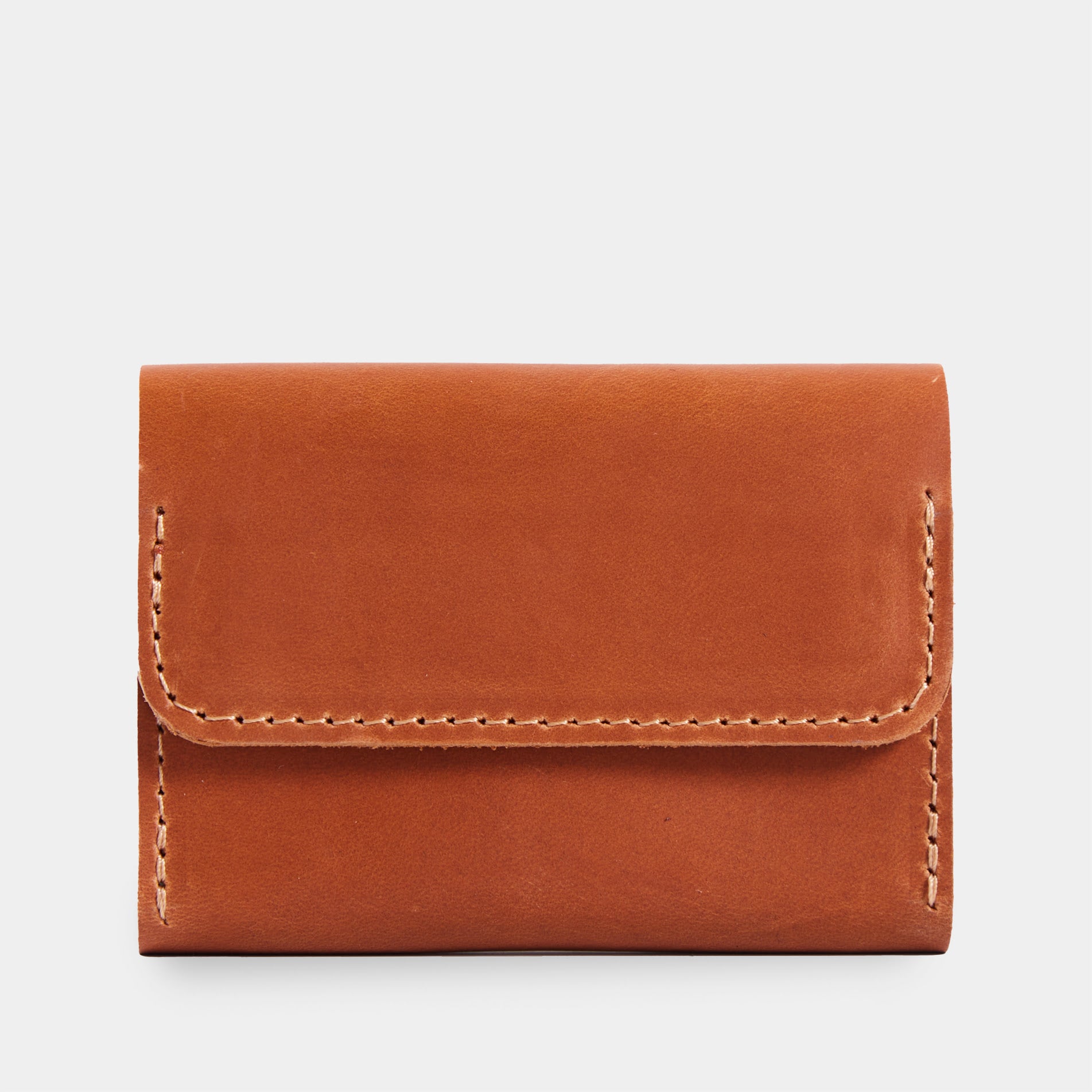 Lean Compact RFID-blocking wallet made of vintage leather