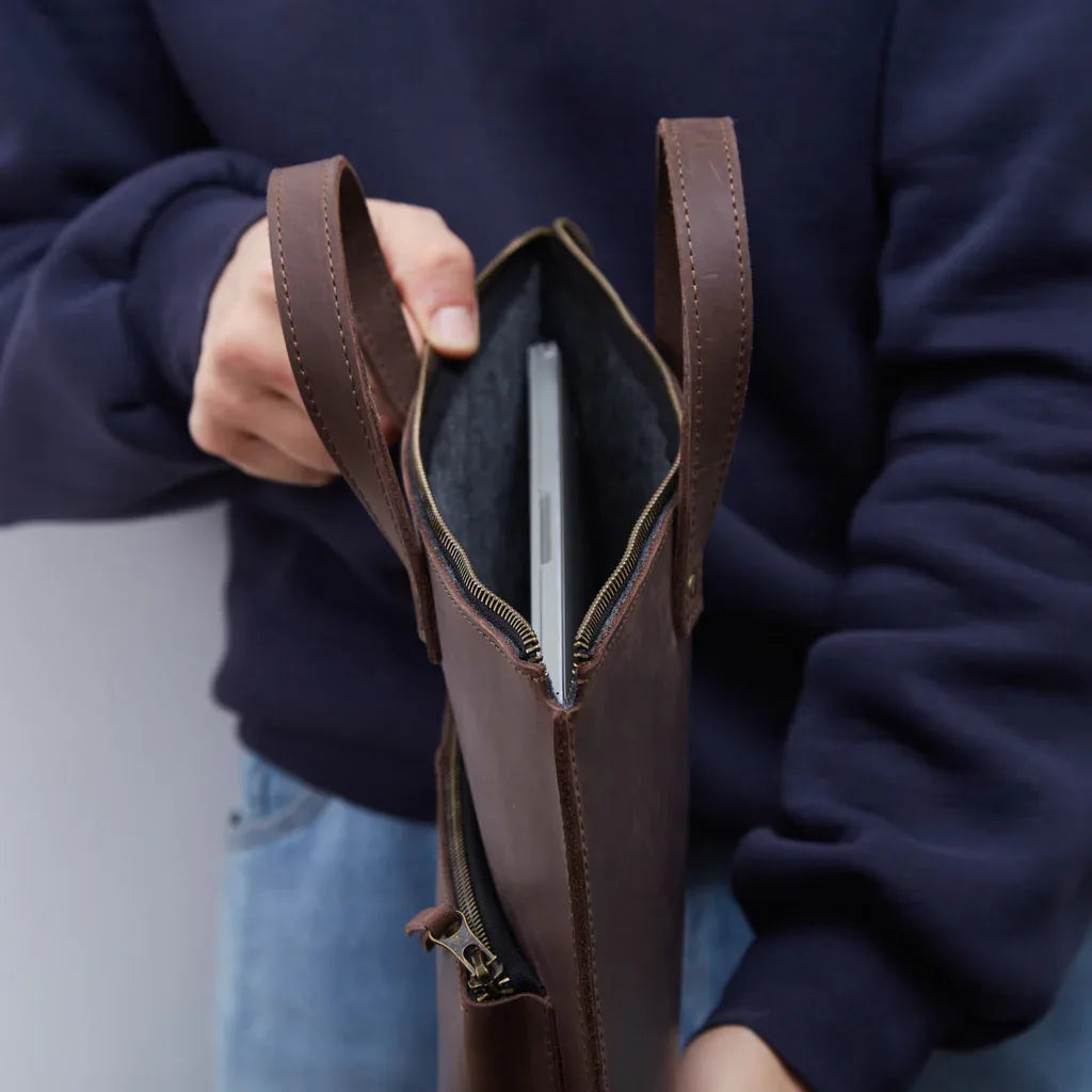 Brave Leather Laptop Sleeve - INCARNE® Global
