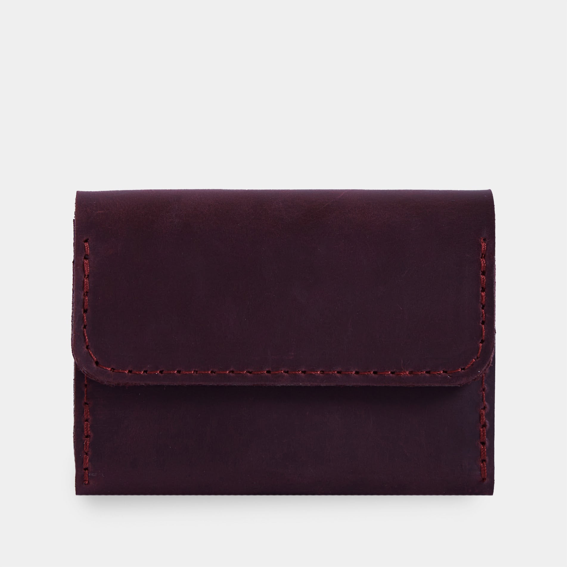 Lean Compact RFID-blocking wallet made of vintage leather