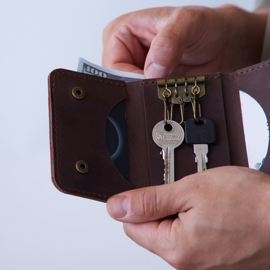 Key Plus Vintage Leather Key Holder and Wallet