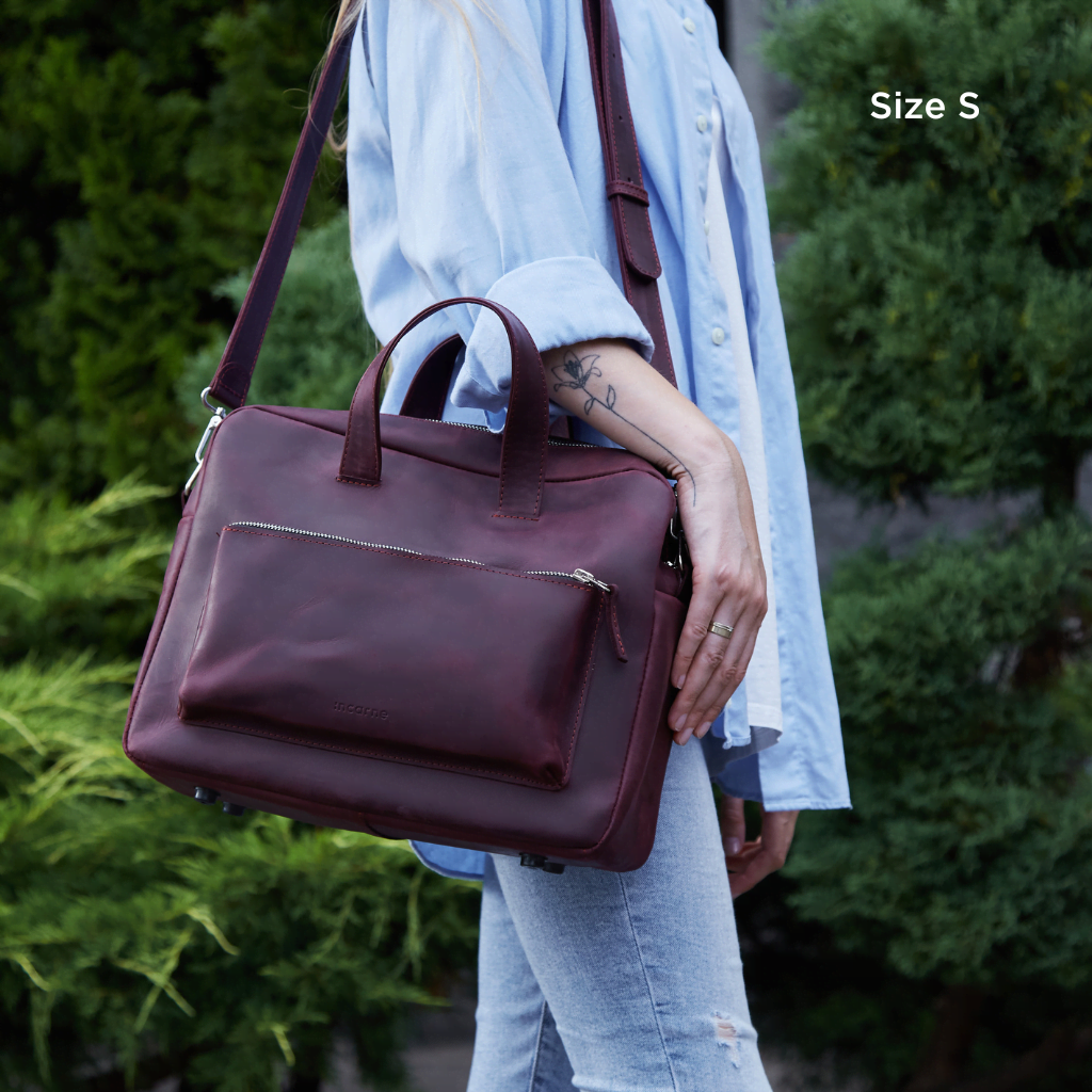 New Traveller Bolso de viaje y diario grande de piel