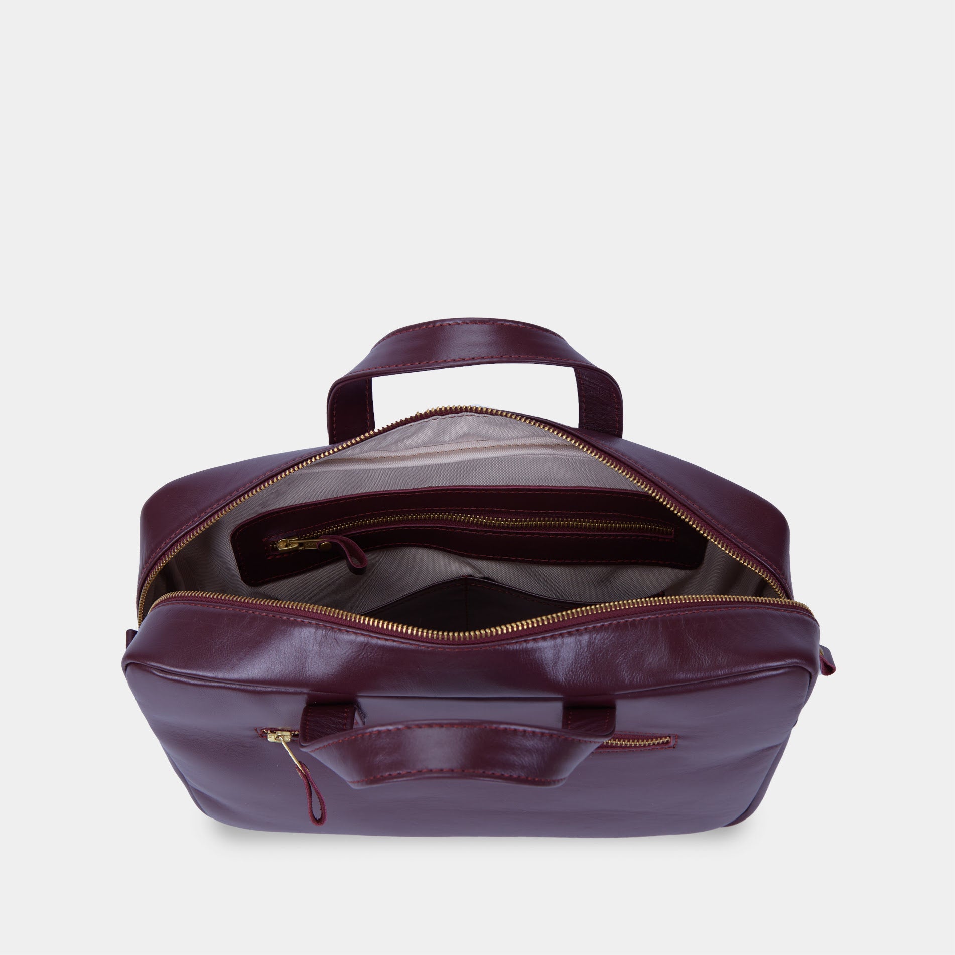 Brief Bag, Burgundy