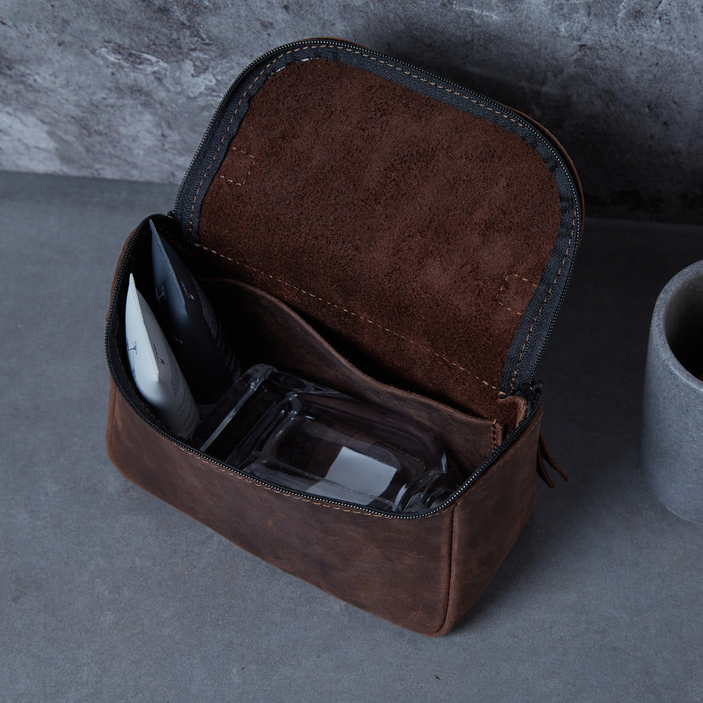 Kosmetyczka Timeless wykonana ze skóry vintage