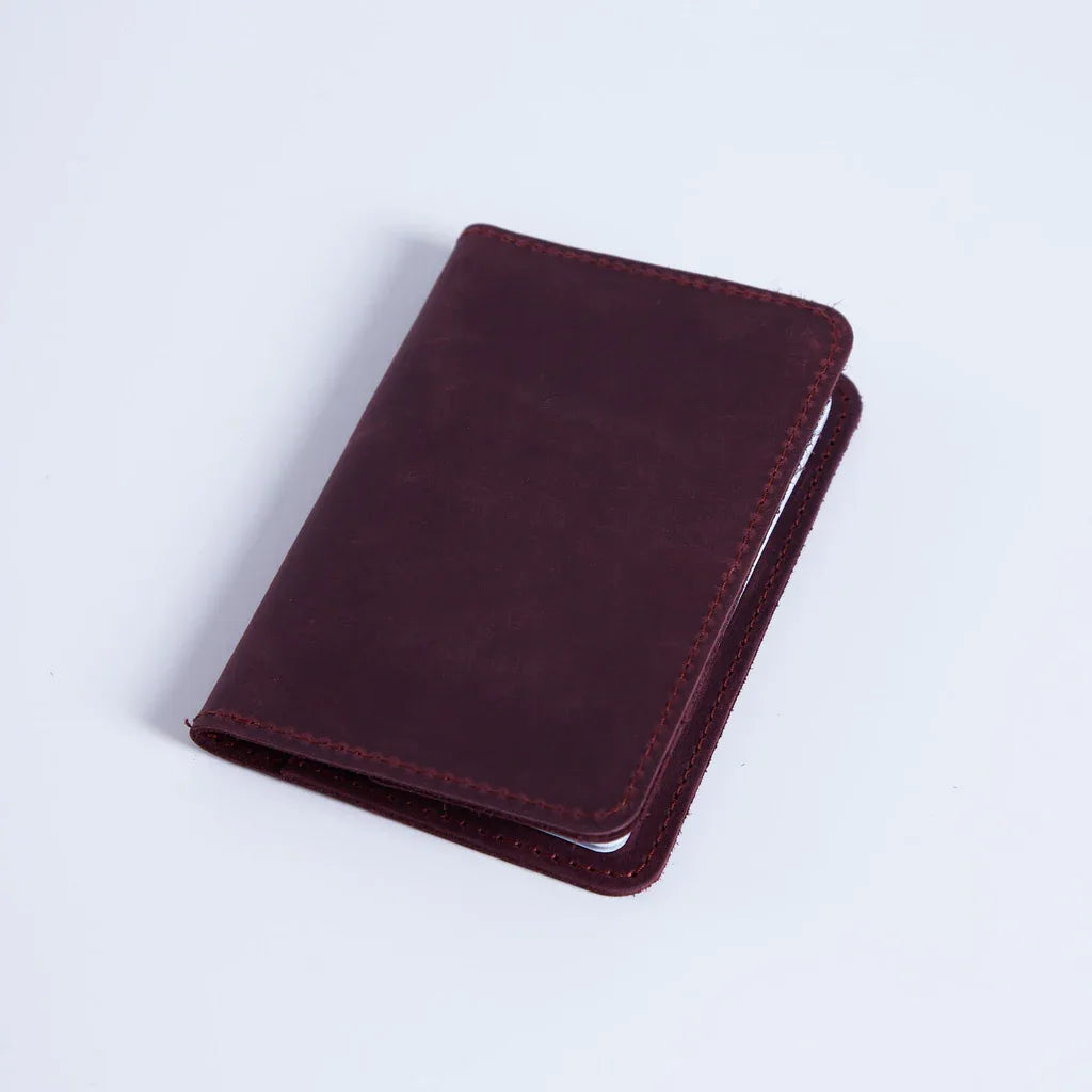 Passport Cover with Pockets Made from Vintage Leather - INCARNEĀ® Global