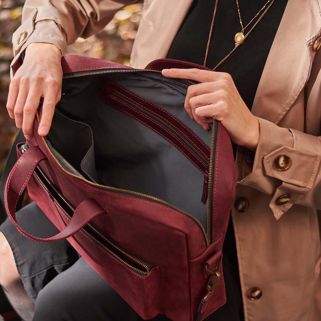 Biz Leather Laptop Bag - INCARNE® Global