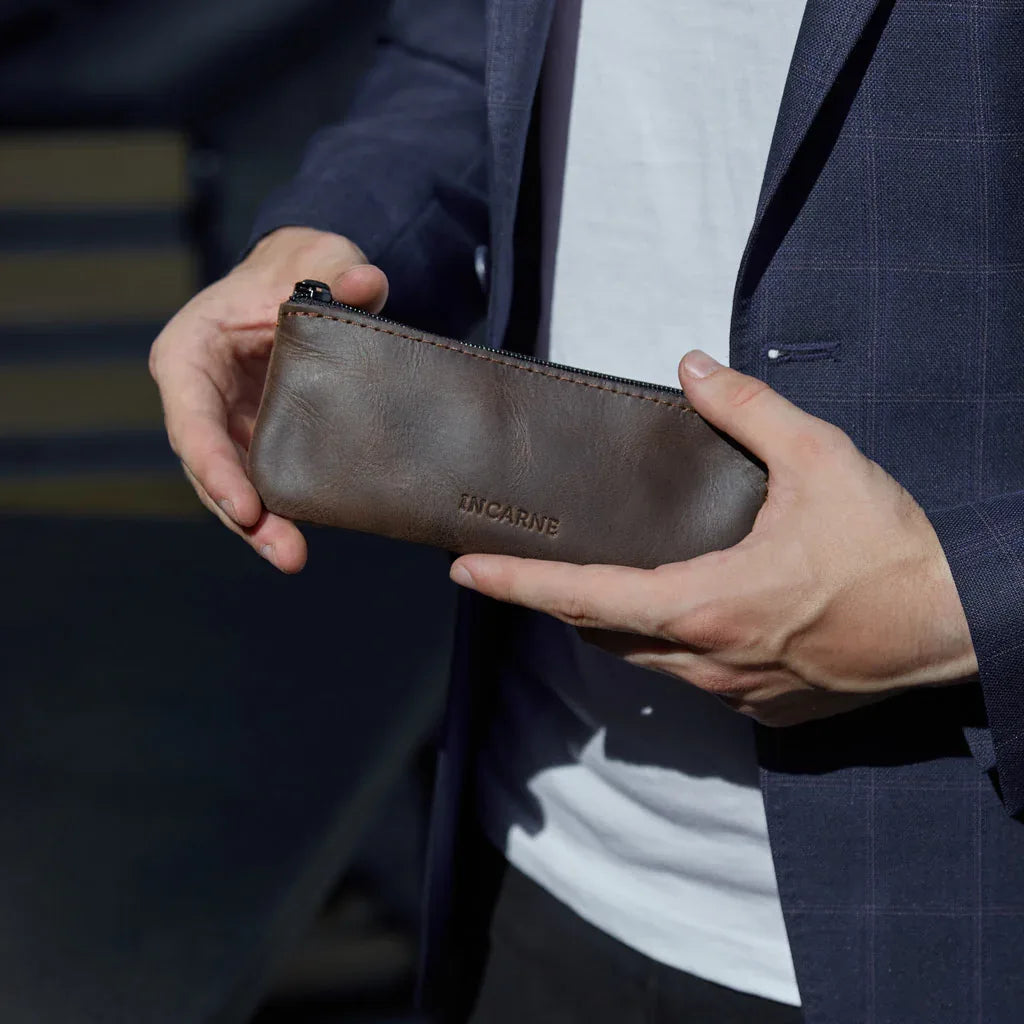 Leaf Leather Eyeglass Case - INCARNE® Global