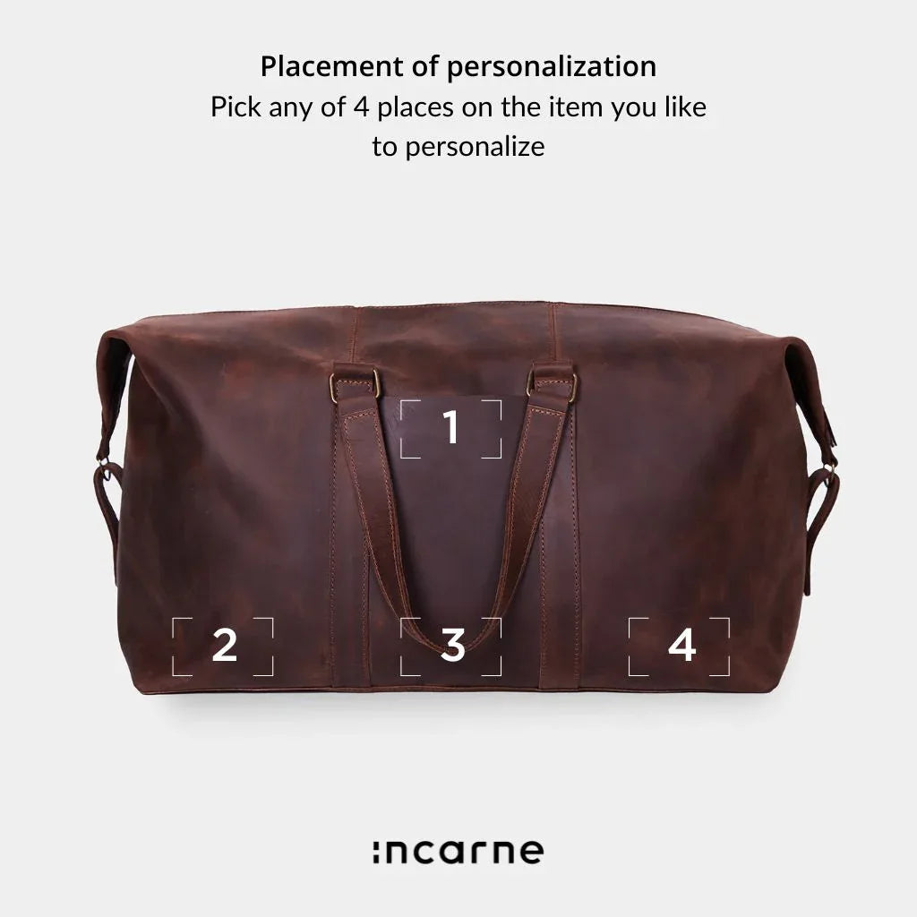 All In Leather Travel Bag - INCARNE® Global