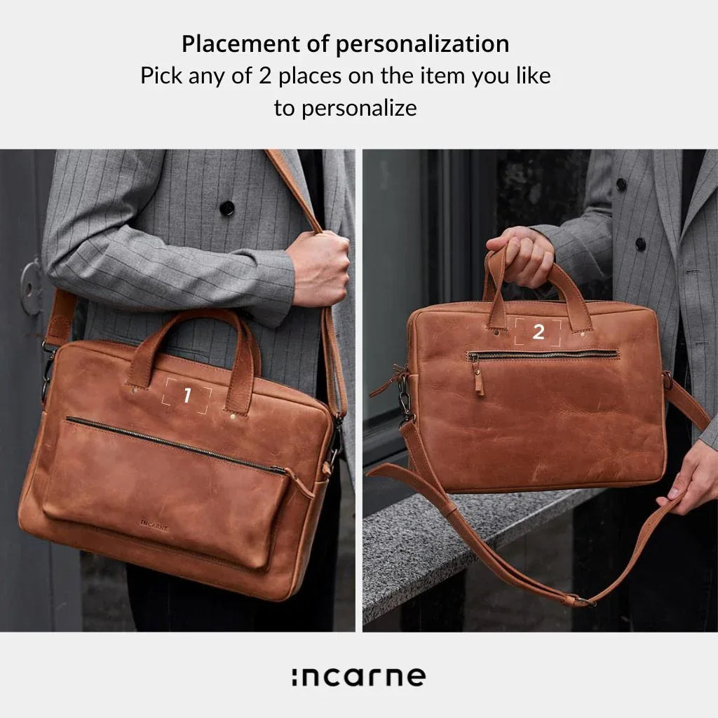 Biz Leather Laptop Bag - INCARNE® Global