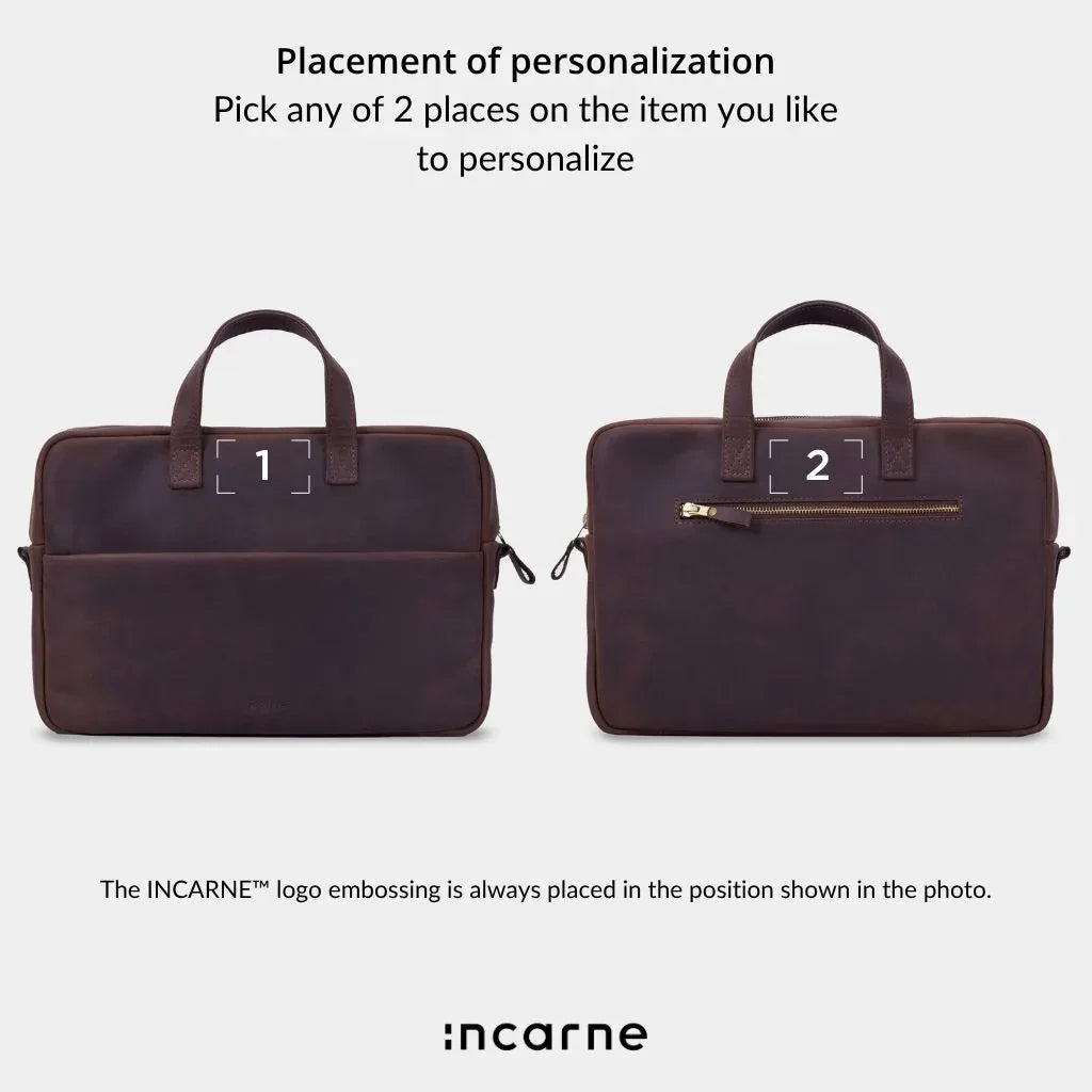 Brief Bag, Brown (vintage) - INCARNE® Global