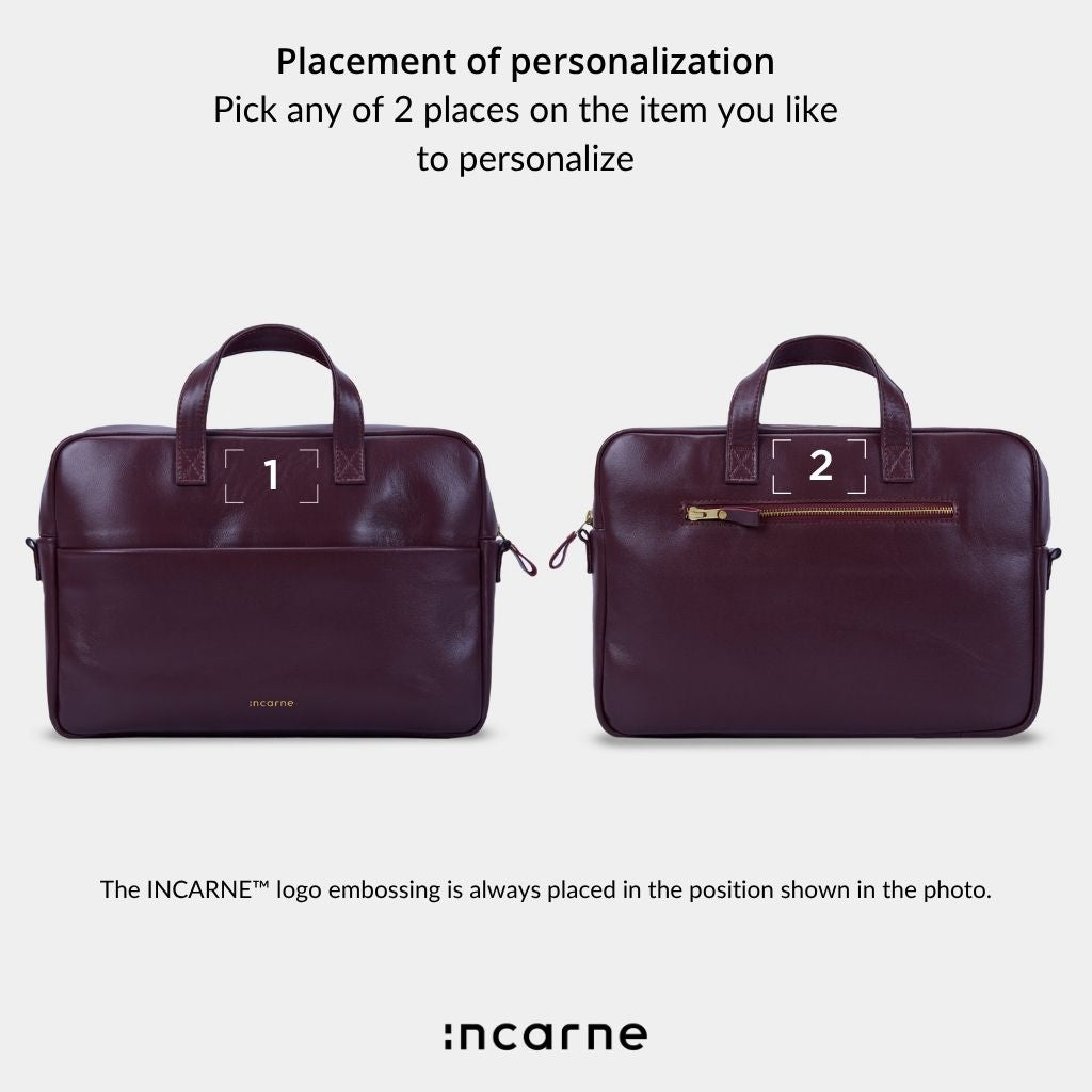 Brief Bag, Burgundy