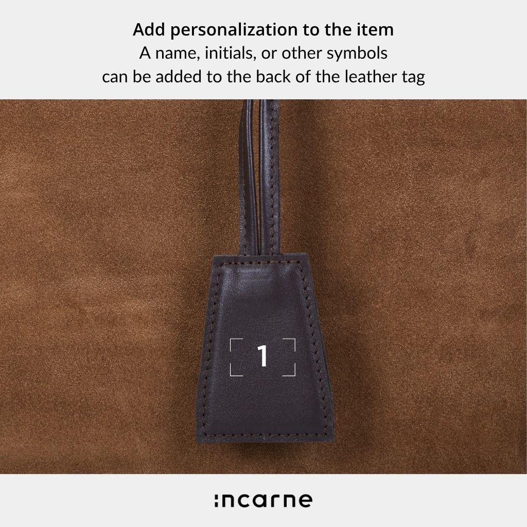 Emeli Bag, Rust (velour) - INCARNE® Global