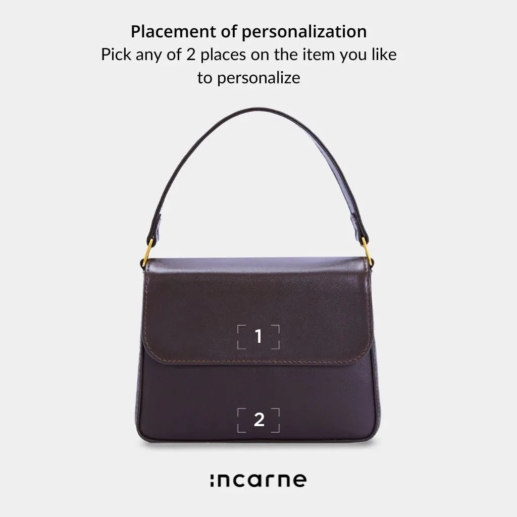 Fancy Women's Bag, Chocolate - INCARNE® Global