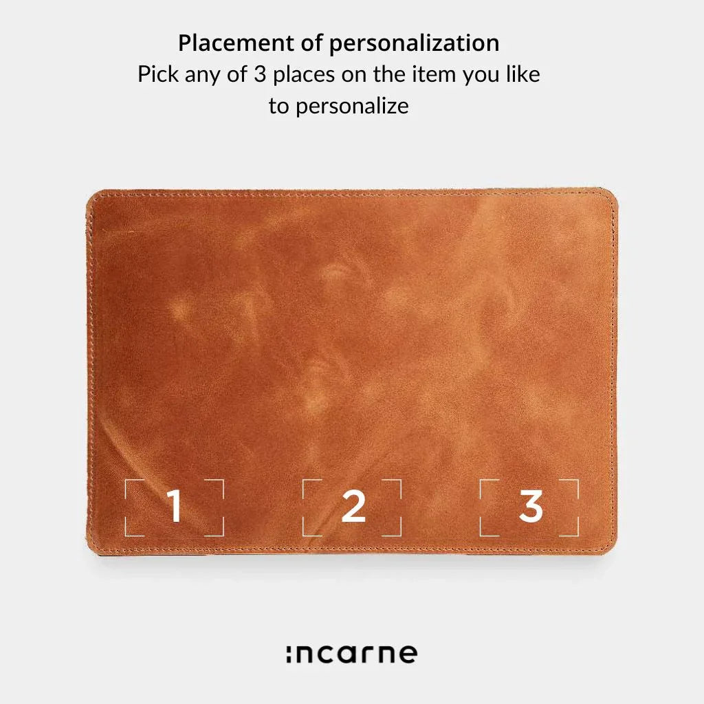 Gamma Plus Laptop Sleeve, Cognac (vintage) - INCARNE® Global