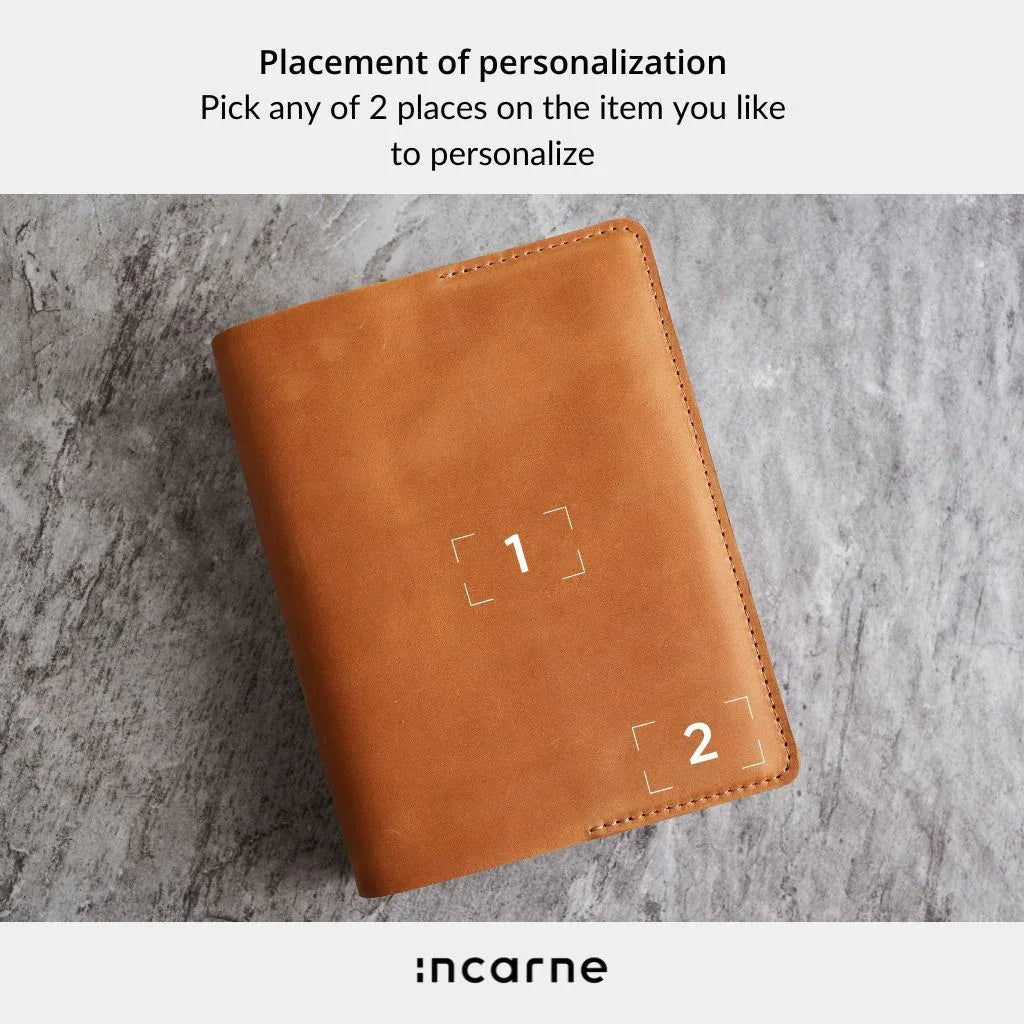 Leather Holly Bible Cover - INCARNEĀ® Global