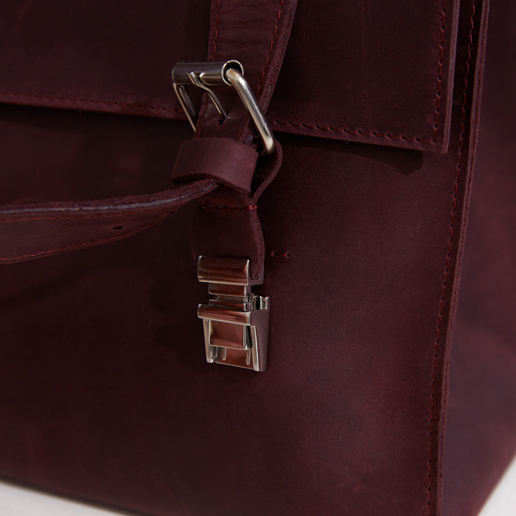 Gloria Lederrucksack mit Laptopfach