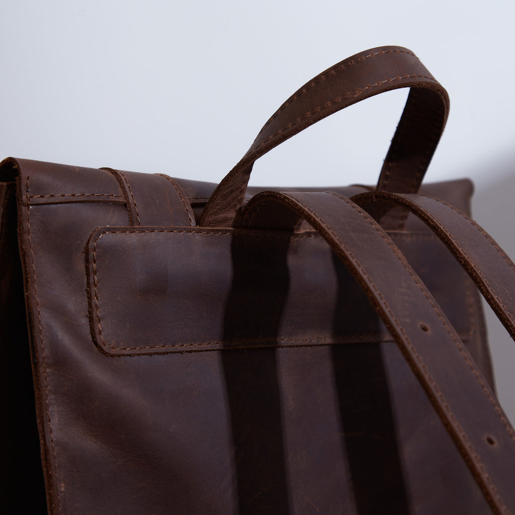 Gloria Lederrucksack mit Laptopfach
