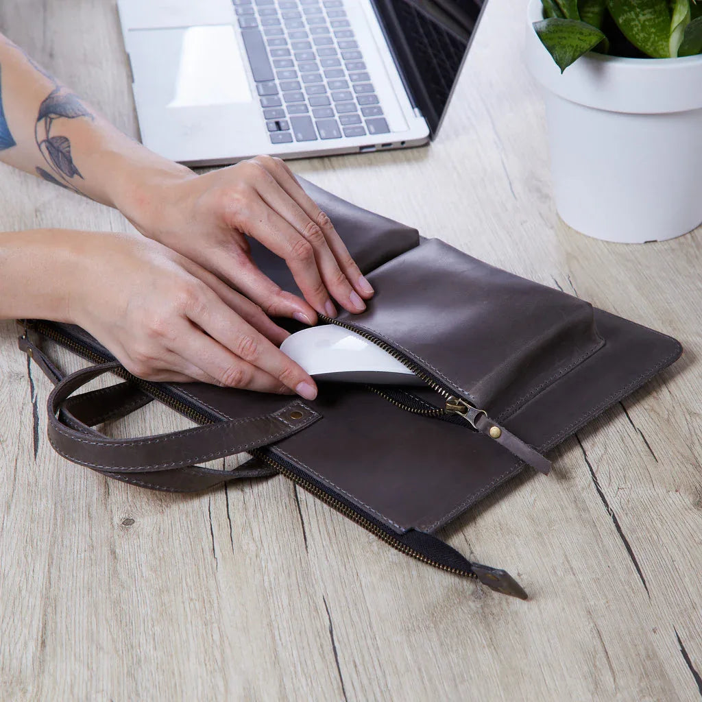 Brave Leather Laptop Sleeve - INCARNE® Global