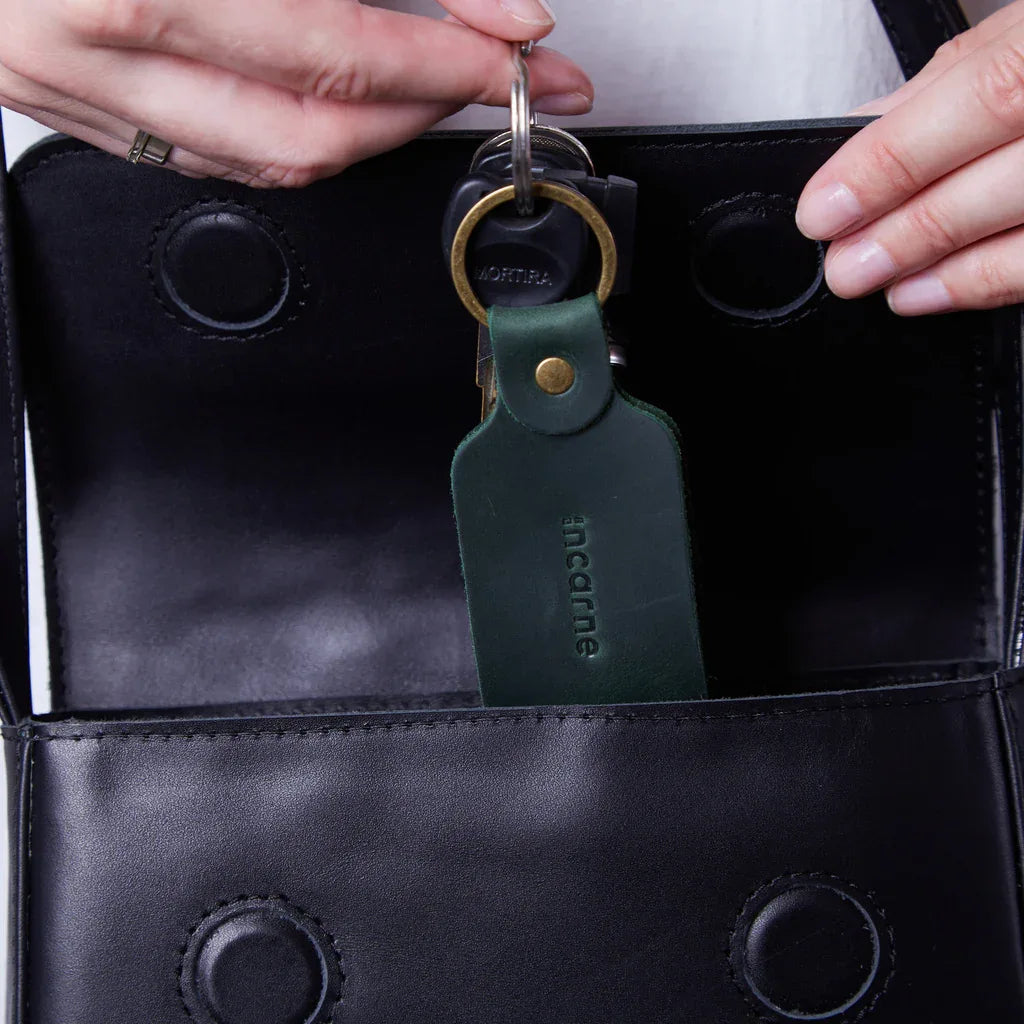 Corporate gifts: leather Key keychain - INCARNE® Ukraine