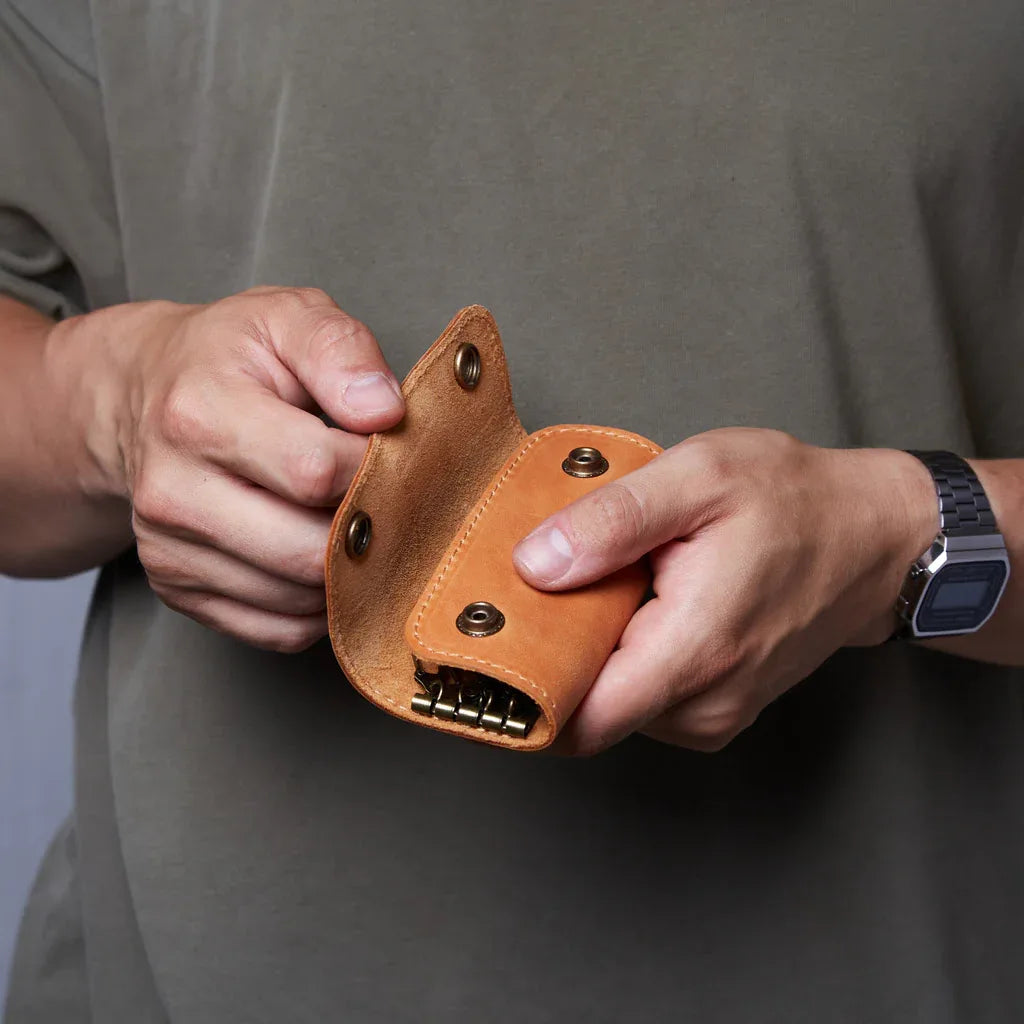 Woody Leather Key Case - INCARNE® Global