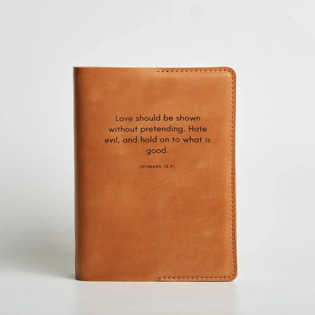 Leather Holly Bible Cover - INCARNEĀ® Global