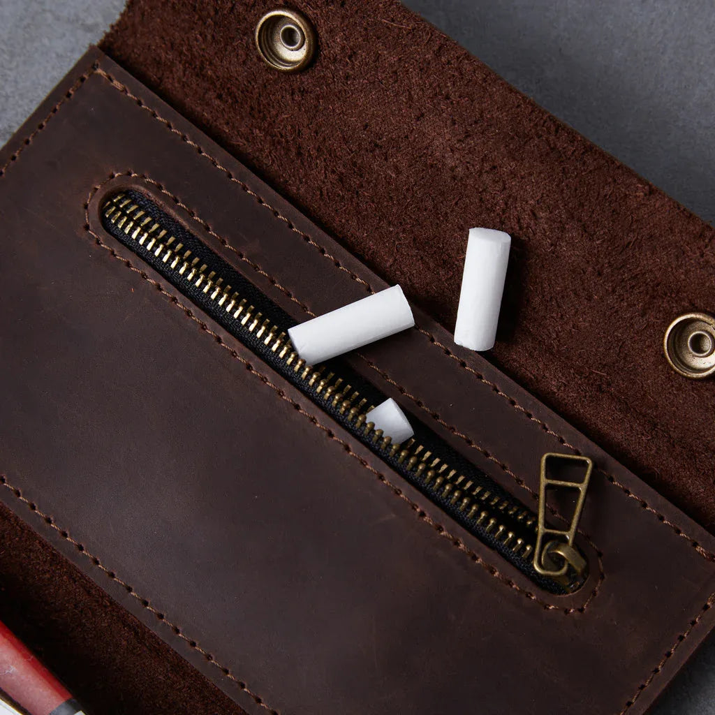Tobacco organizer Roll Master made from vintage leather - INCARNE® Global