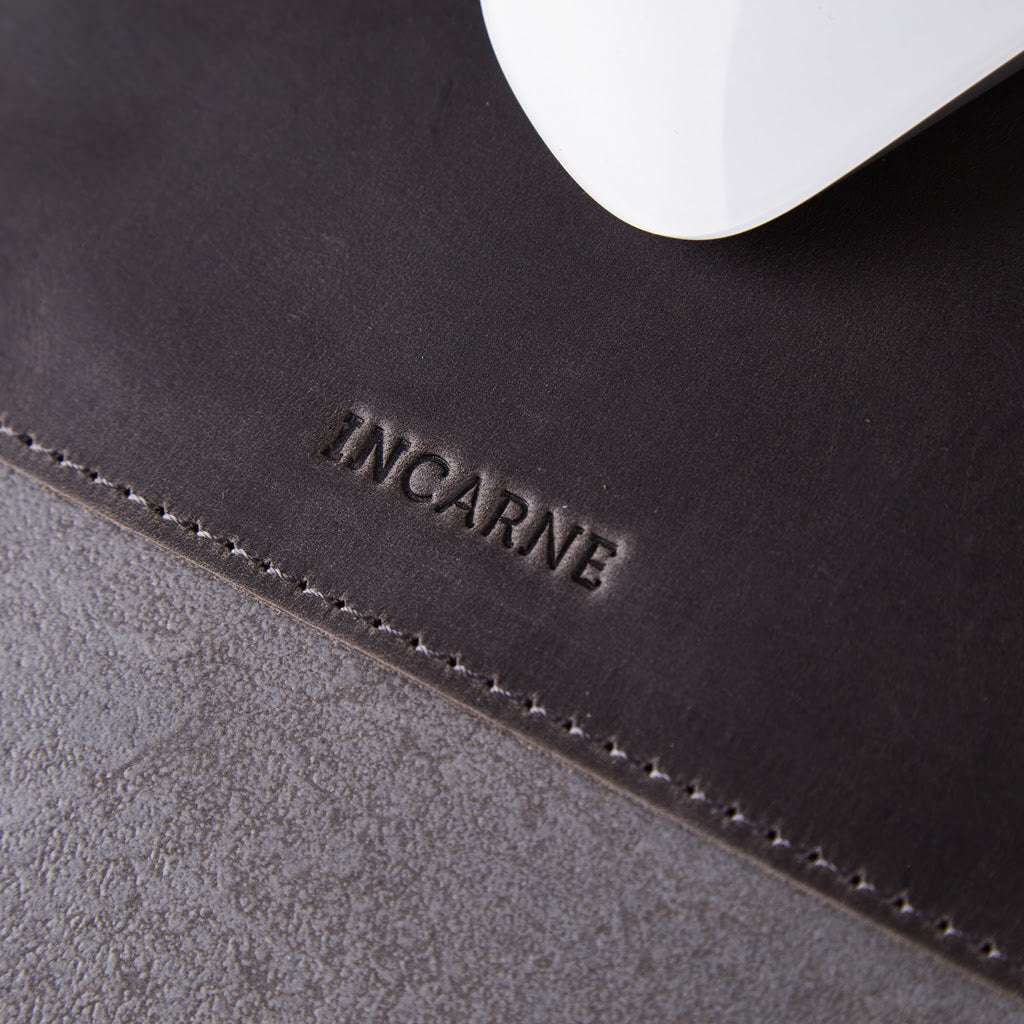 Mouspade en cuir mot