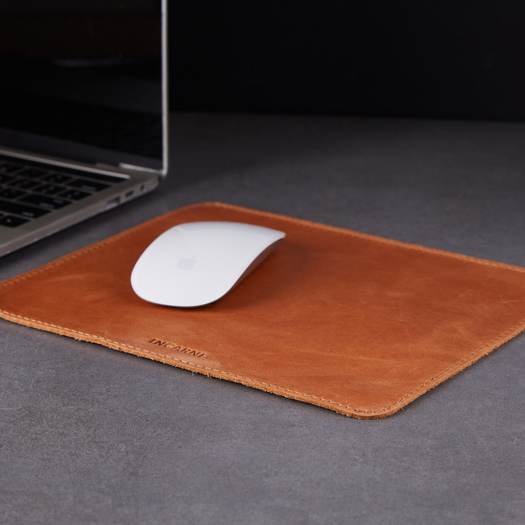 Mouspade en cuir mot