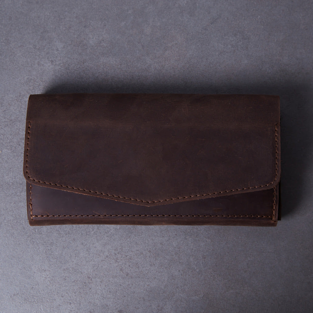 Simple Capacious Leather Wallet