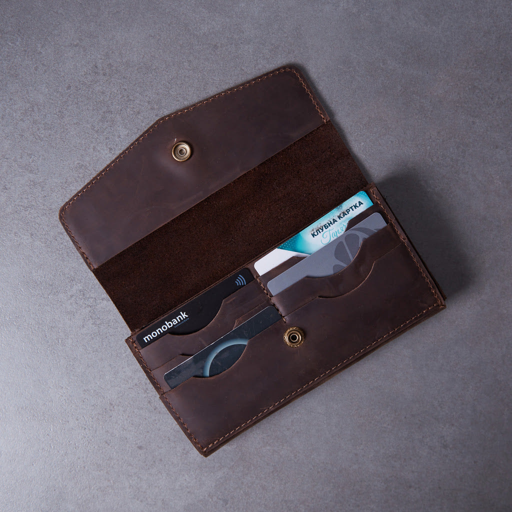 Simple Capacious Leather Wallet