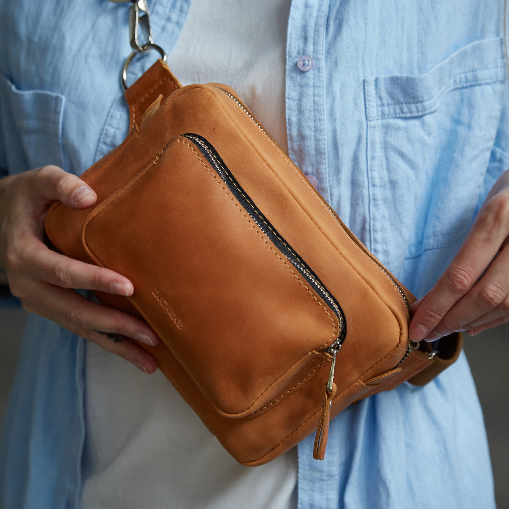 Couple Leather Bum Bag