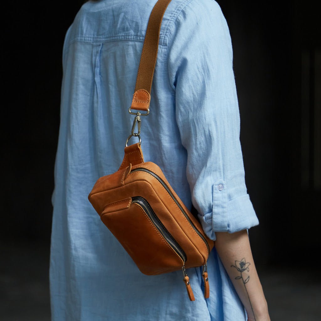 Couple Leather Bum Bag