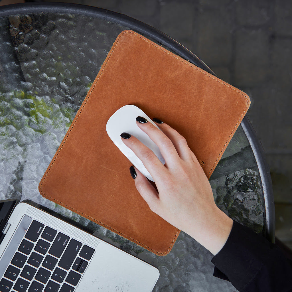 Word Leather Mousepad
