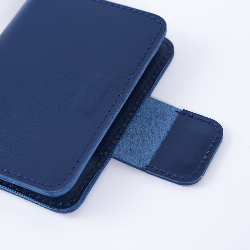 Smart Journey Classic Leather Passport Cover for Travel with AirTag and Cards Holders