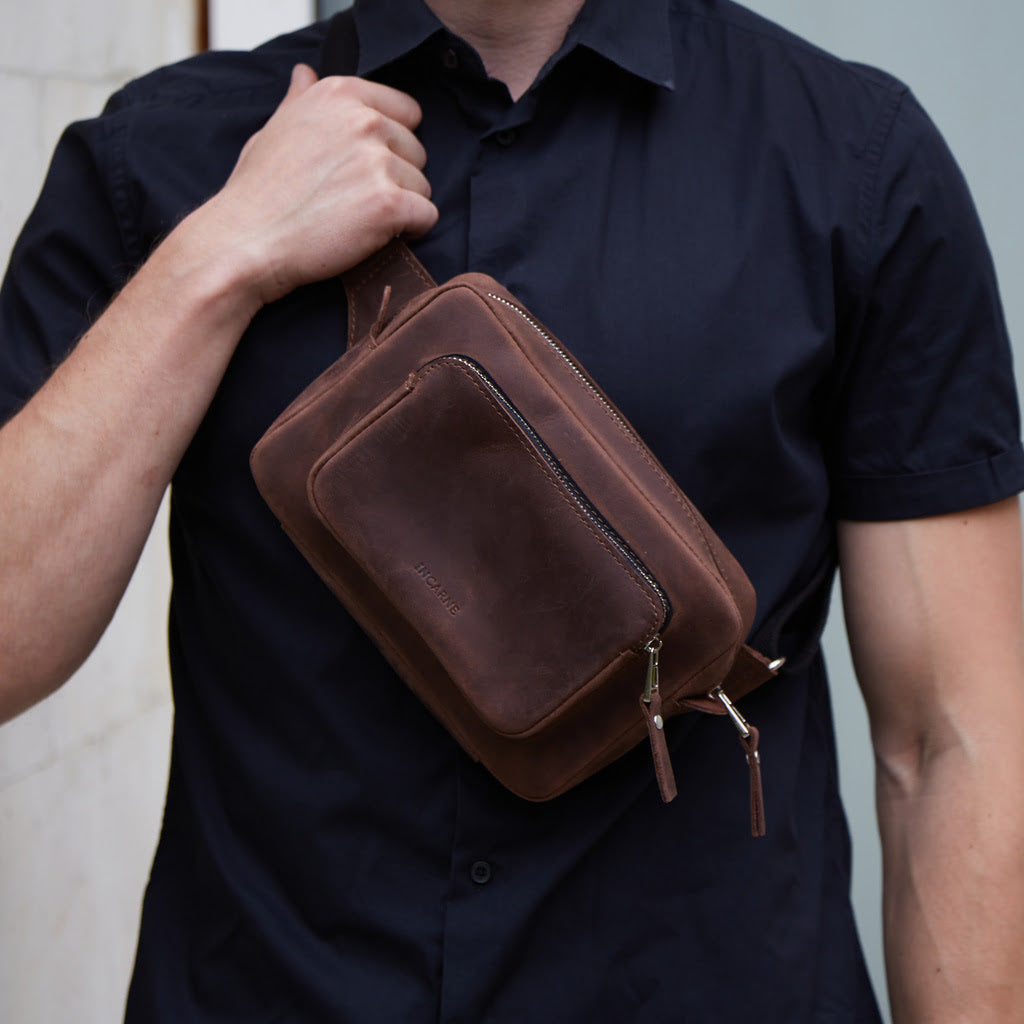 Couple Leather Bum Bag